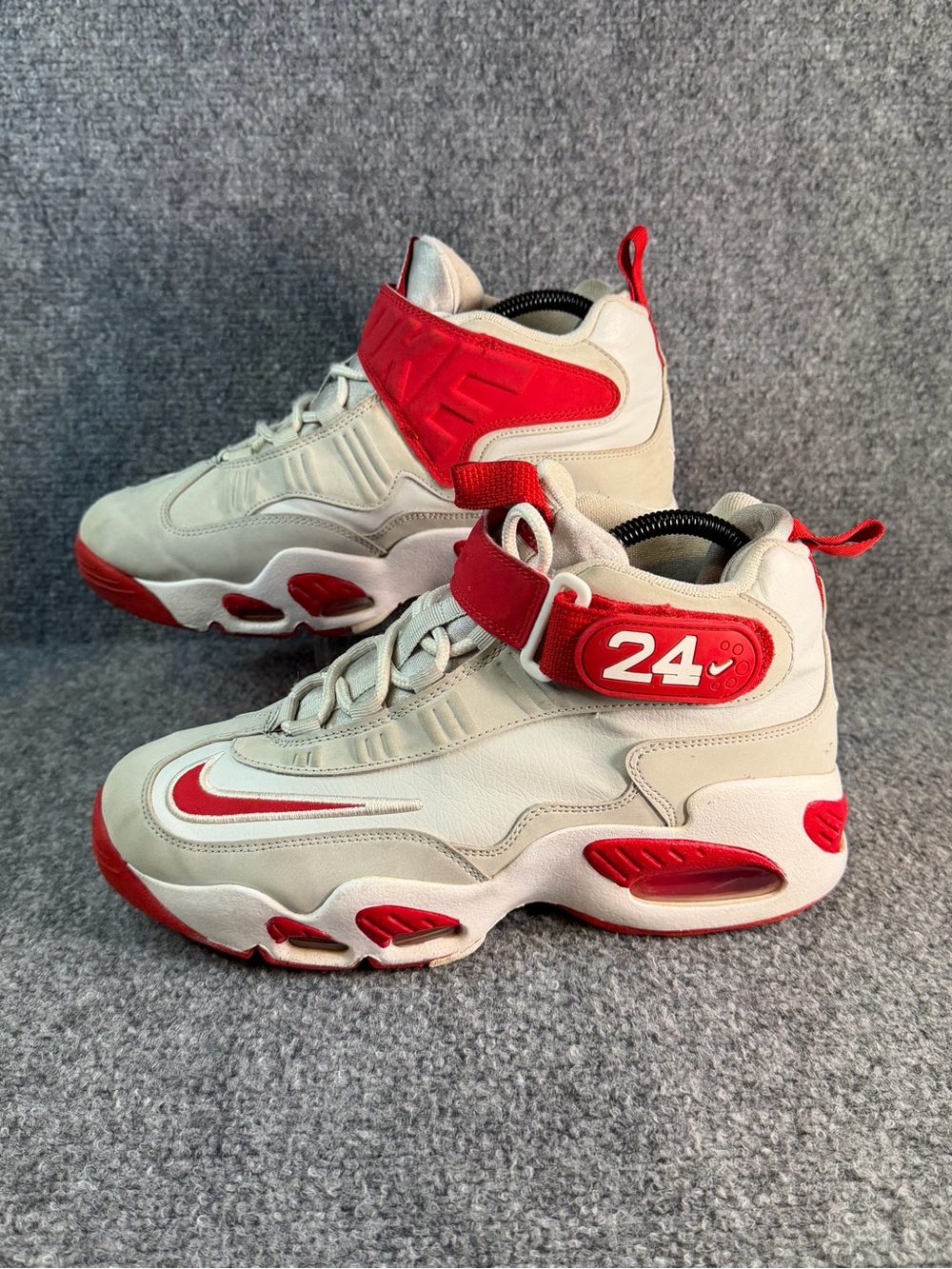 Nike Air Griffey Max 1 White Red Womens 8.5 Youth 7Y FD1025-043 Sneakers